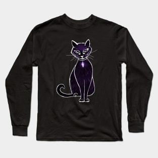 Cat Sith - Black Cat - Demon Cat Long Sleeve T-Shirt